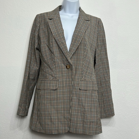 Loft Checked long Modern Blazer - Picture 3 of 11